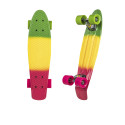 Gold Skate Mini Longboard Gold Tricolor