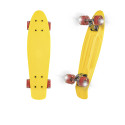 Gold Skate Mini Longboard Pleno LED Amarillo