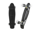 Gold Skate Mini Longboard Pleno LED Negro