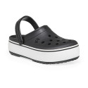 Crocs Moda Zueco Crocs Crocband Platform Clog Mujer Negro